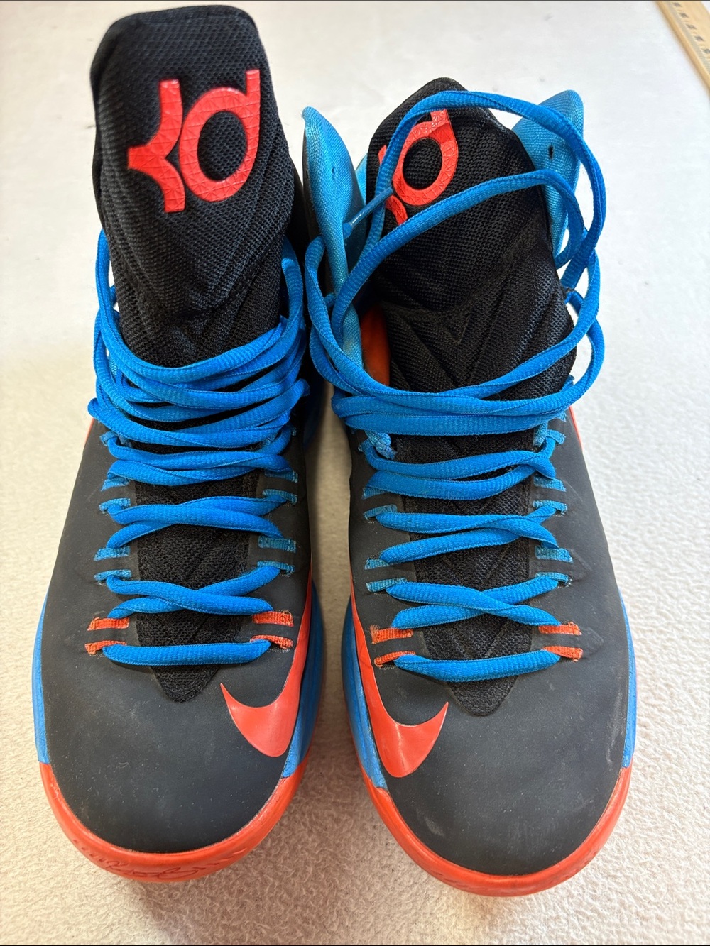 Nike Black, Blue and Red KD Men’s Athletic Basketball Shoes